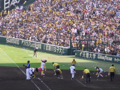 お掃除中