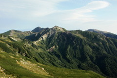 双六岳から笠が岳登山