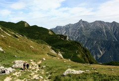 双六岳から笠が岳登山