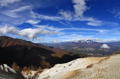 日向山山頂にて