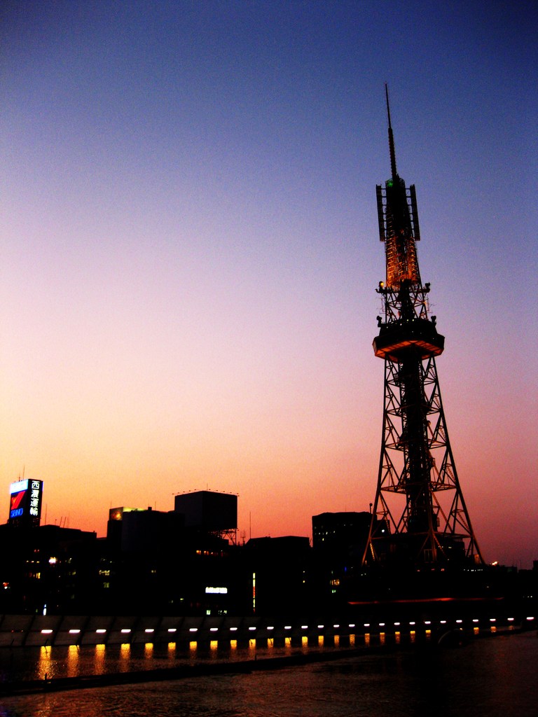 名古屋の夕焼け