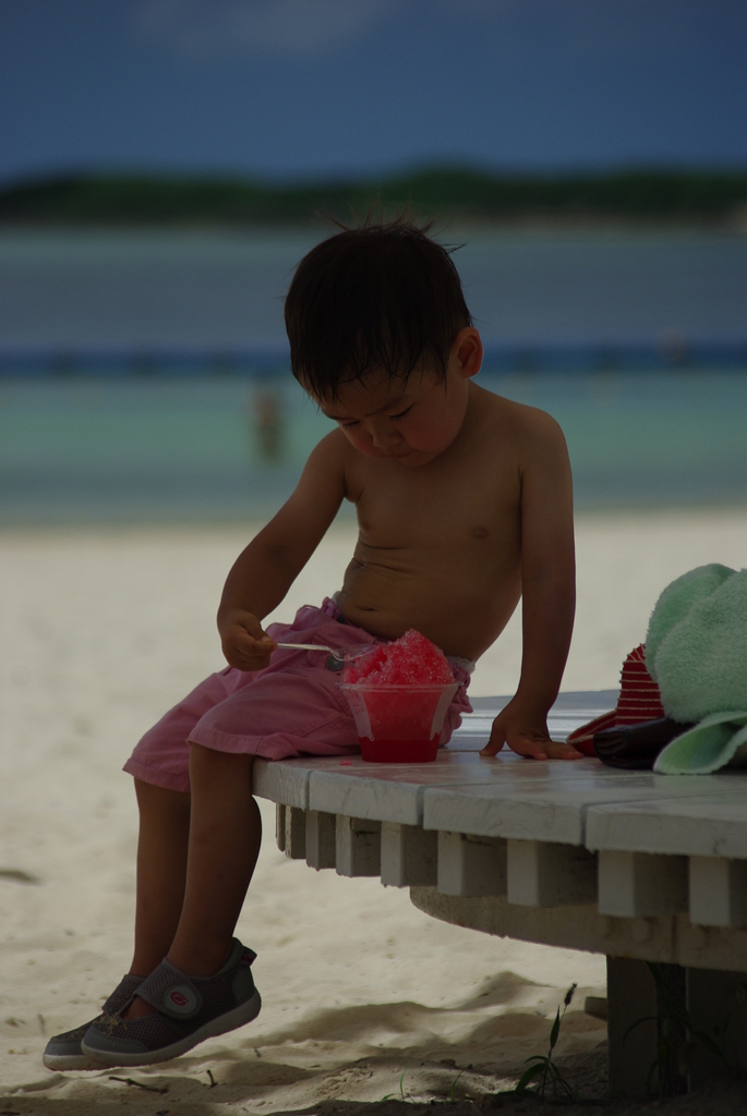 ふてくされたので、かき氷（笑）