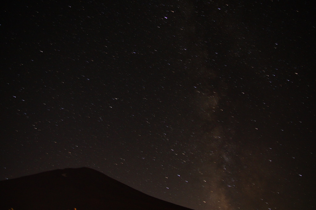 富士の星空