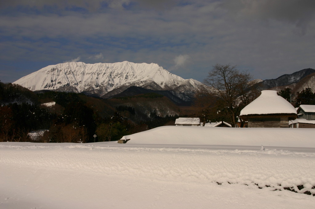 小屋と大山