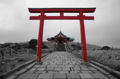 駒ヶ岳頂上の神社