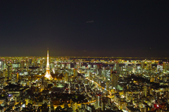 六本木ヒルズ　スカイデッキにて