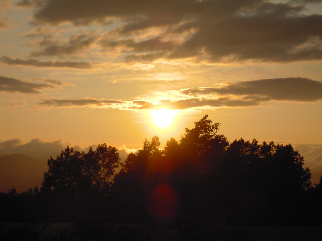 美瑛の丘・夕日