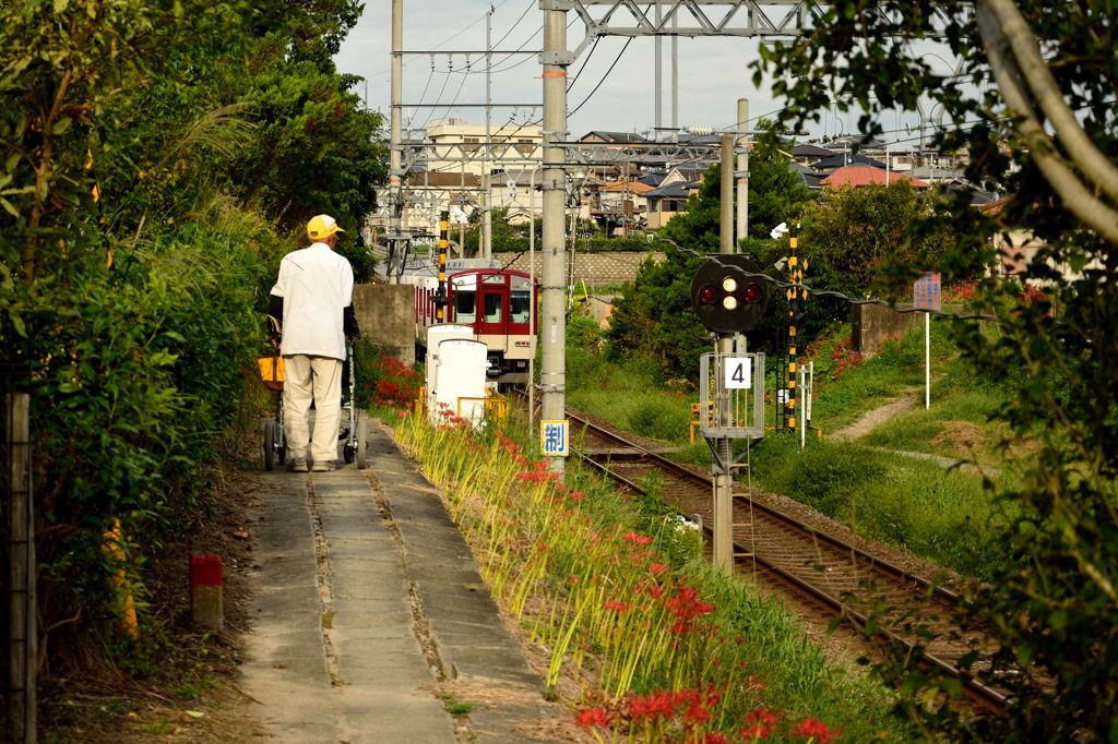 線路際