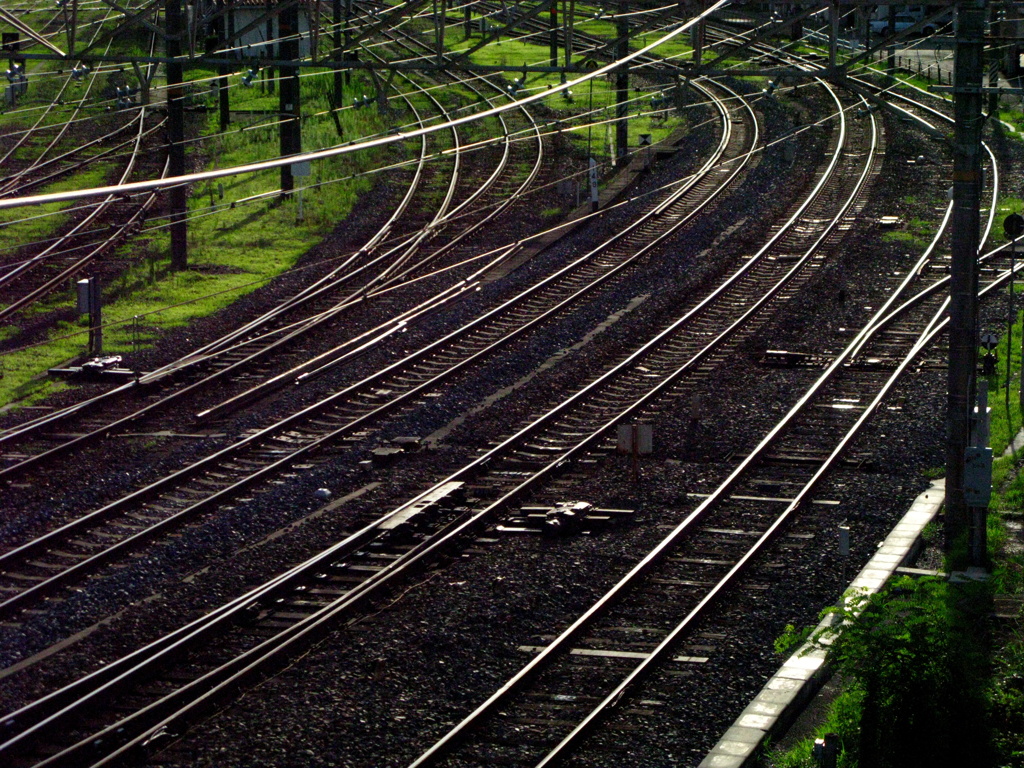 夏の線路