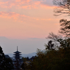 斑鳩、年の瀬の夕暮れ