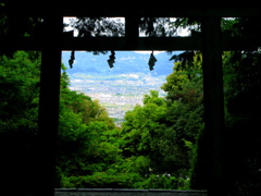 鳥居越しの眺望