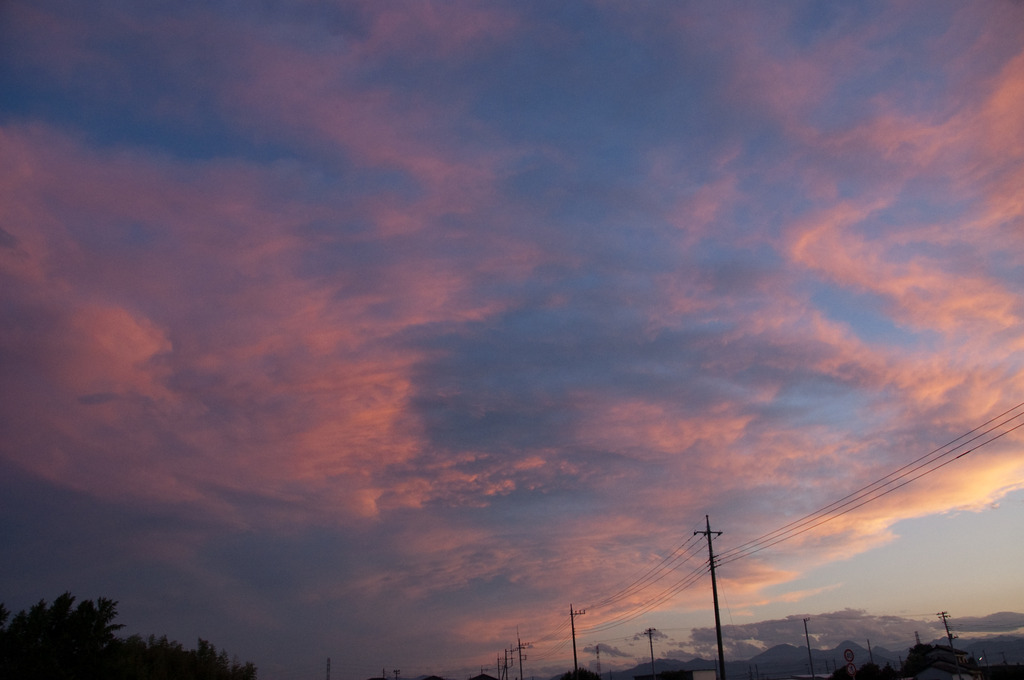 今日の夕焼け