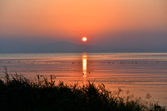 琵琶湖夕景