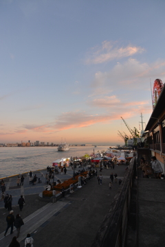 夕景へ向かう航路