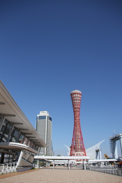 試し撮りのポートタワー
