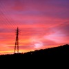 梅雨の夕焼け