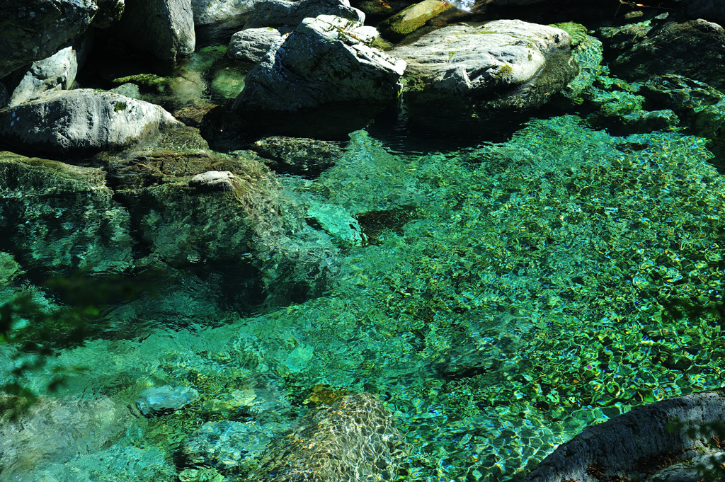 安居渓谷　安居川　