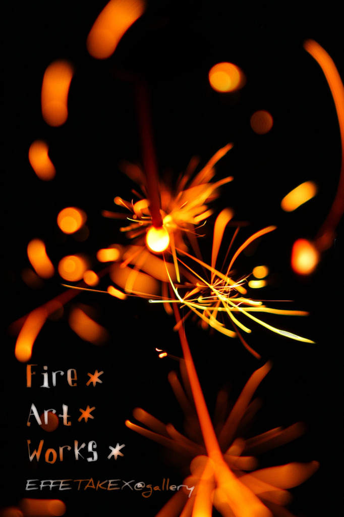 Fire art works