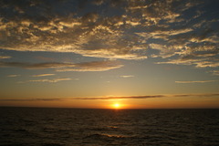 海上の夕日