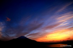 富士の夕焼け