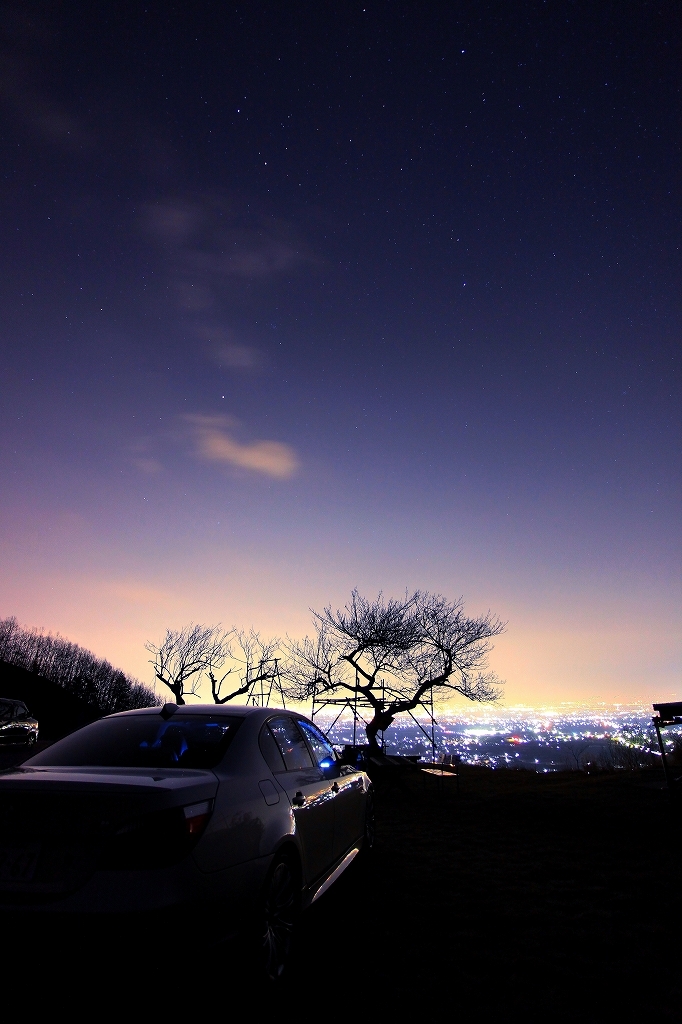 夜景をのぞむ