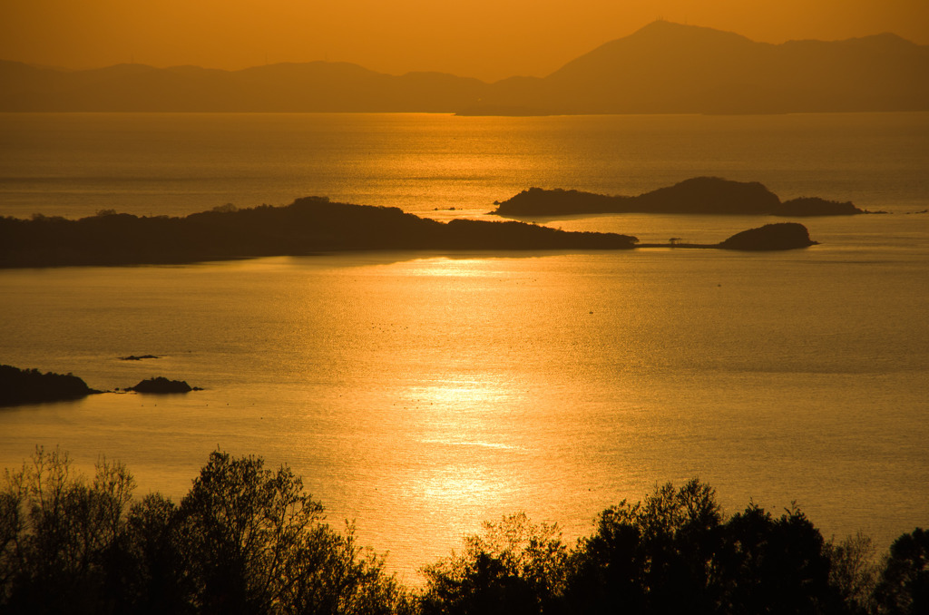 瀬戸の夕陽-1