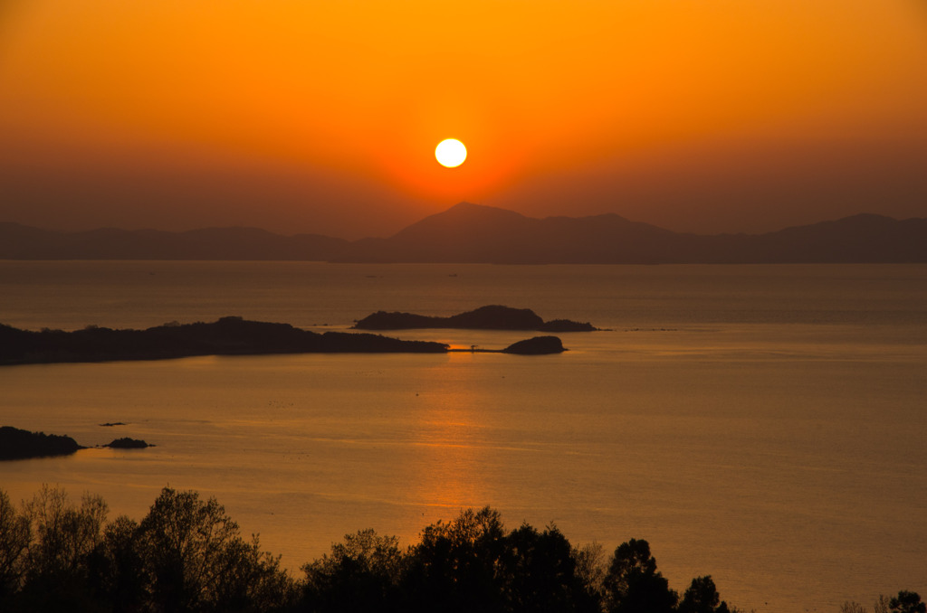 瀬戸の夕陽-2