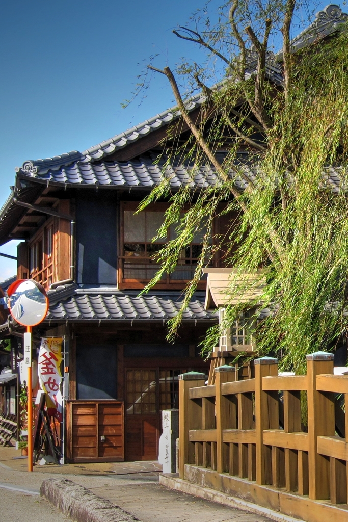 中山道鵜沼宿大安寺川たもとの一服茶屋
