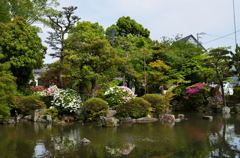 津島神社裏庭園風景