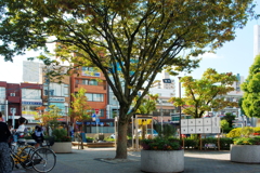 田舎の駅前