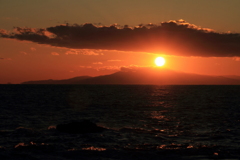 冬の城ケ島　夕景