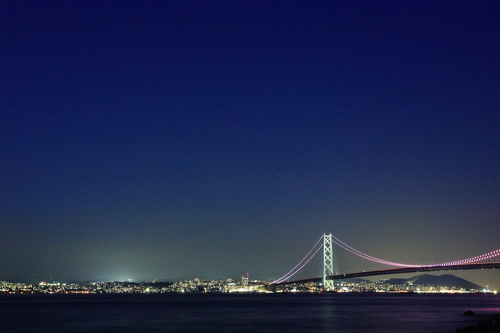 明石海峡の輝き