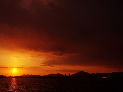 みなと神戸の夕焼け２