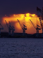 みなと神戸（造船所）の夕景２