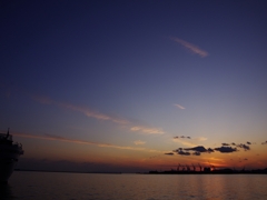 みなと神戸２０１１年の日没２