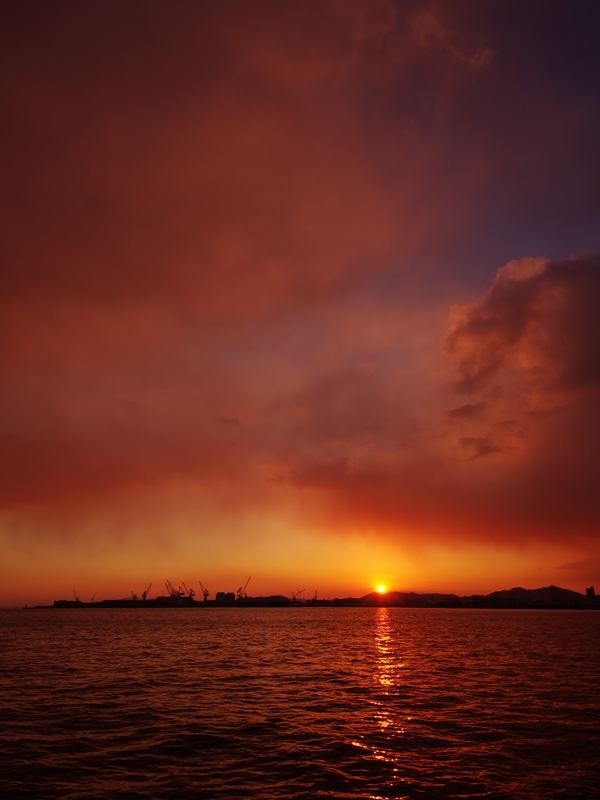 みなと神戸の夕焼け８