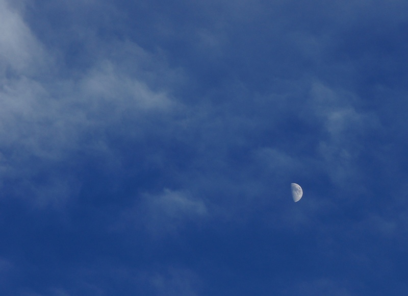 雲と月