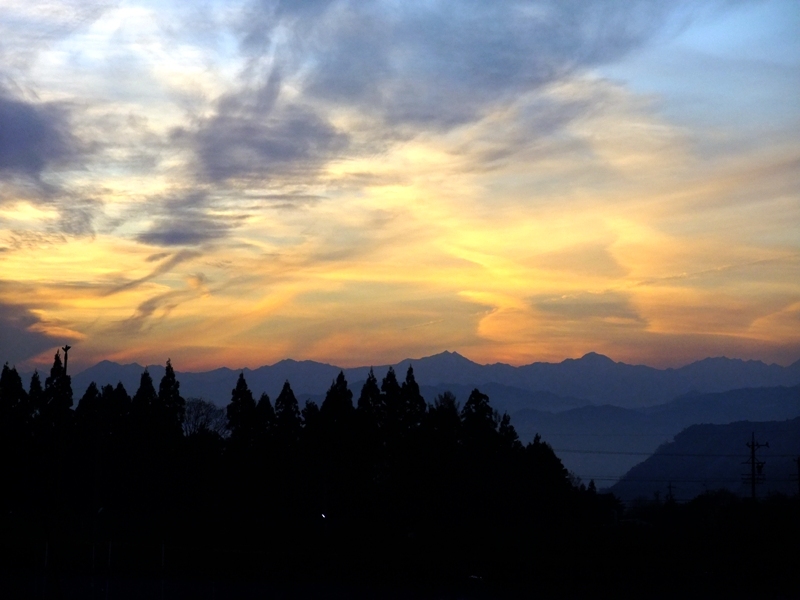 燃える北アルプス