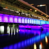 夜の顔の天満橋