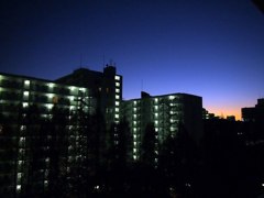 冬の夕暮れ