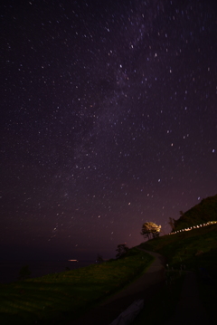 白米千枚田の星景