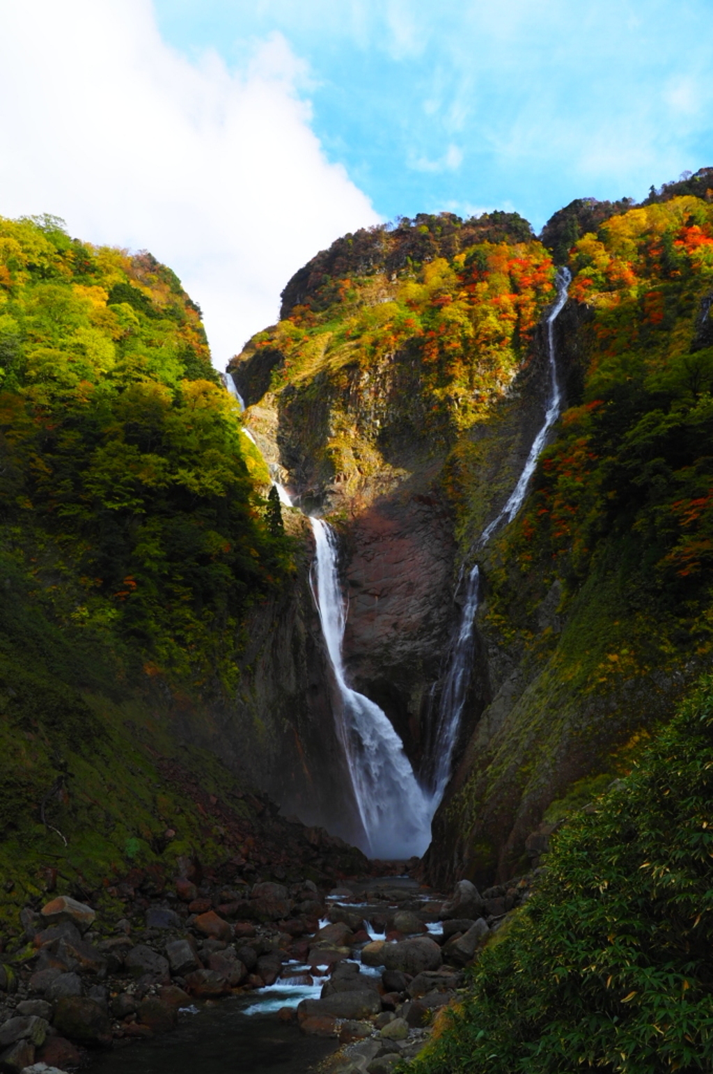 紅葉の称名滝