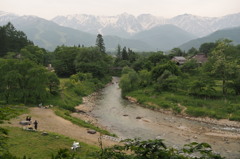 白馬大出の吊り橋　②