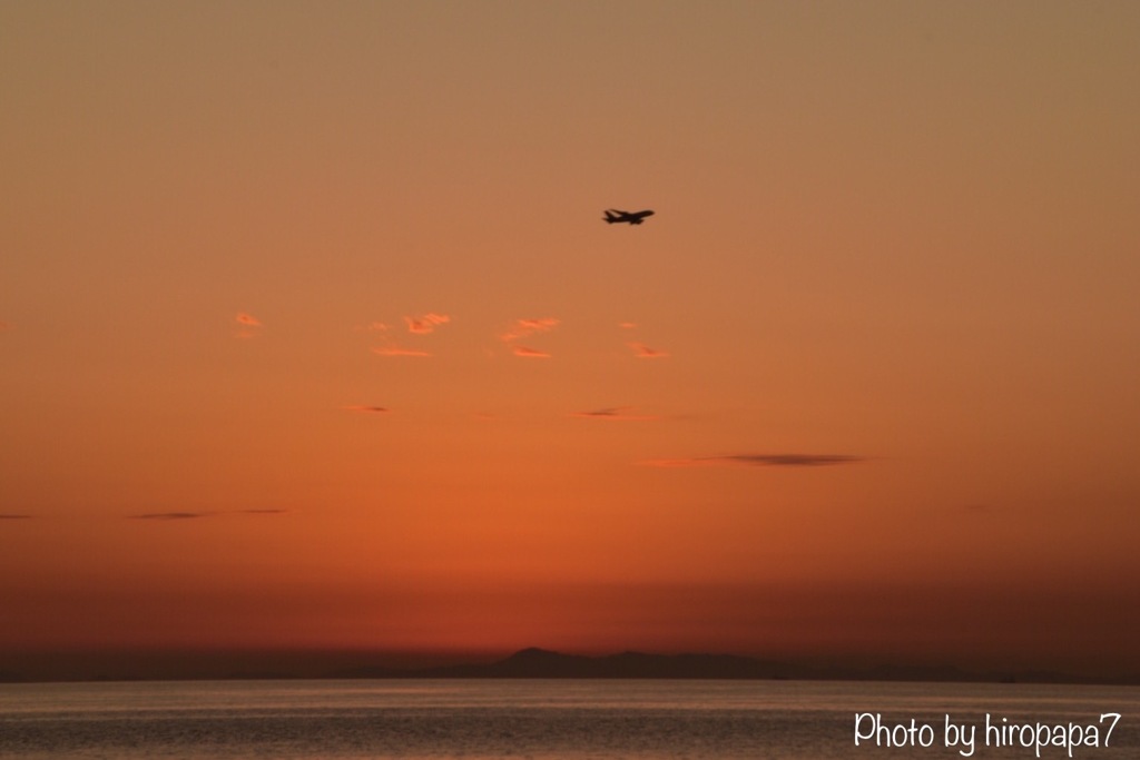 Flight after sunset