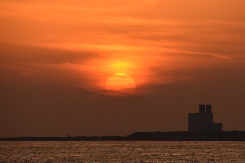 消えゆく夕日