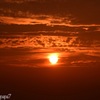 夕日に染まる雲