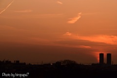 染まる空