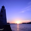 沈みゆく夕日