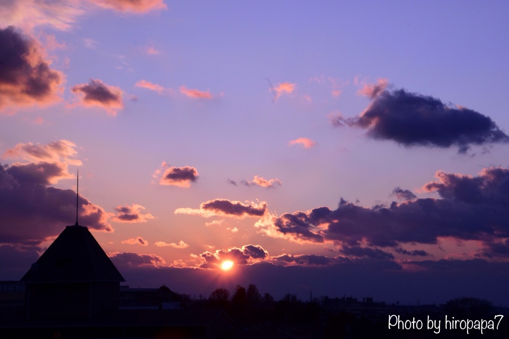 本日の夕景②