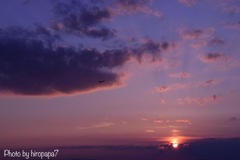 本日の夕景①